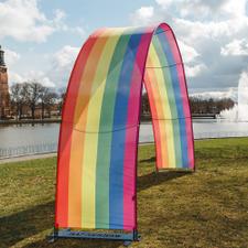 Bannerbow Outdoor -  reklamní oblouk na akce